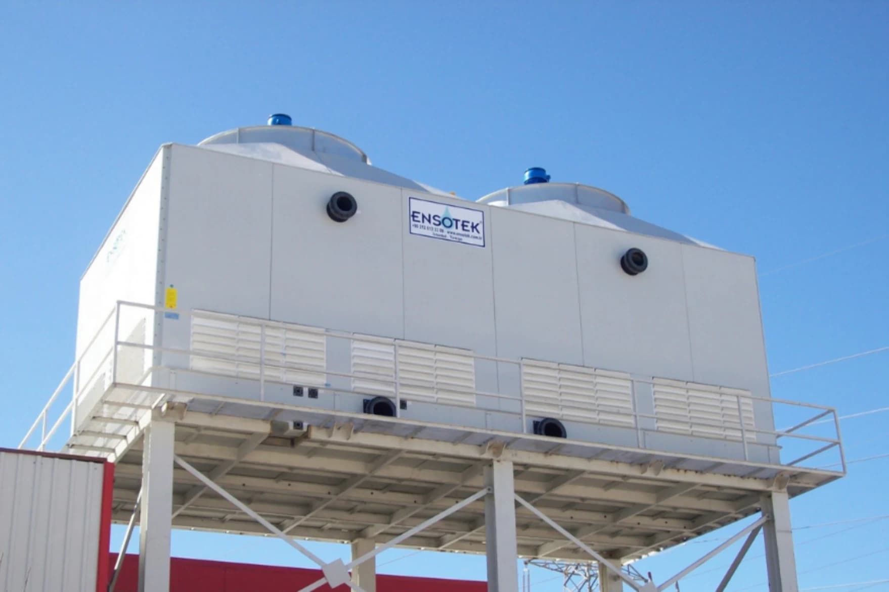 Cooling tower site survey and engineering