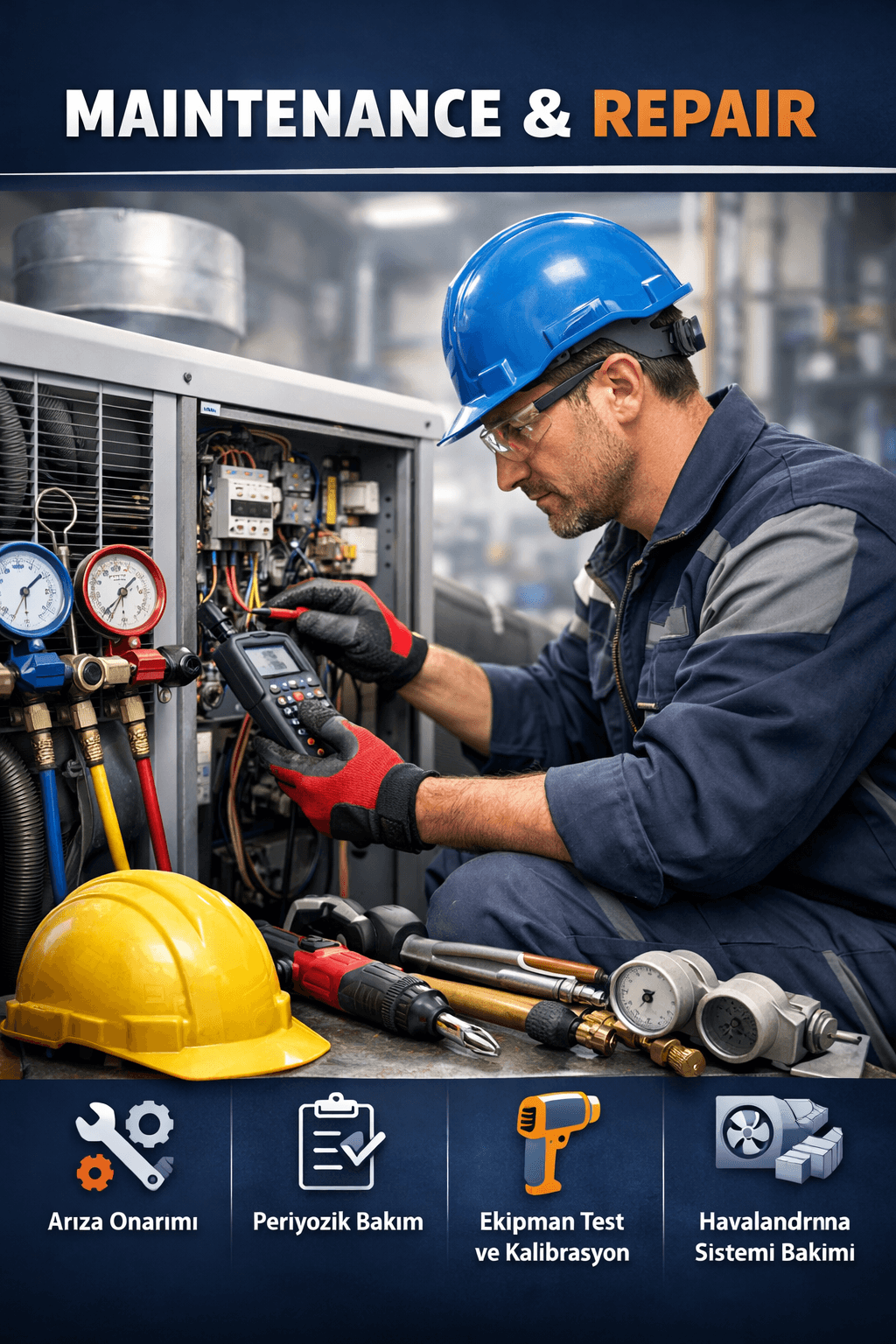 Wartung und Reparatur von Kühltürmen