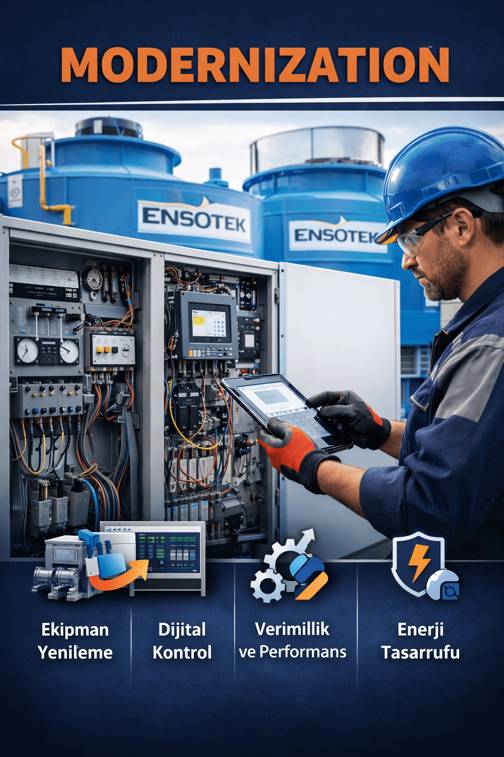 Modernisierung und Retrofit von Kühltürmen