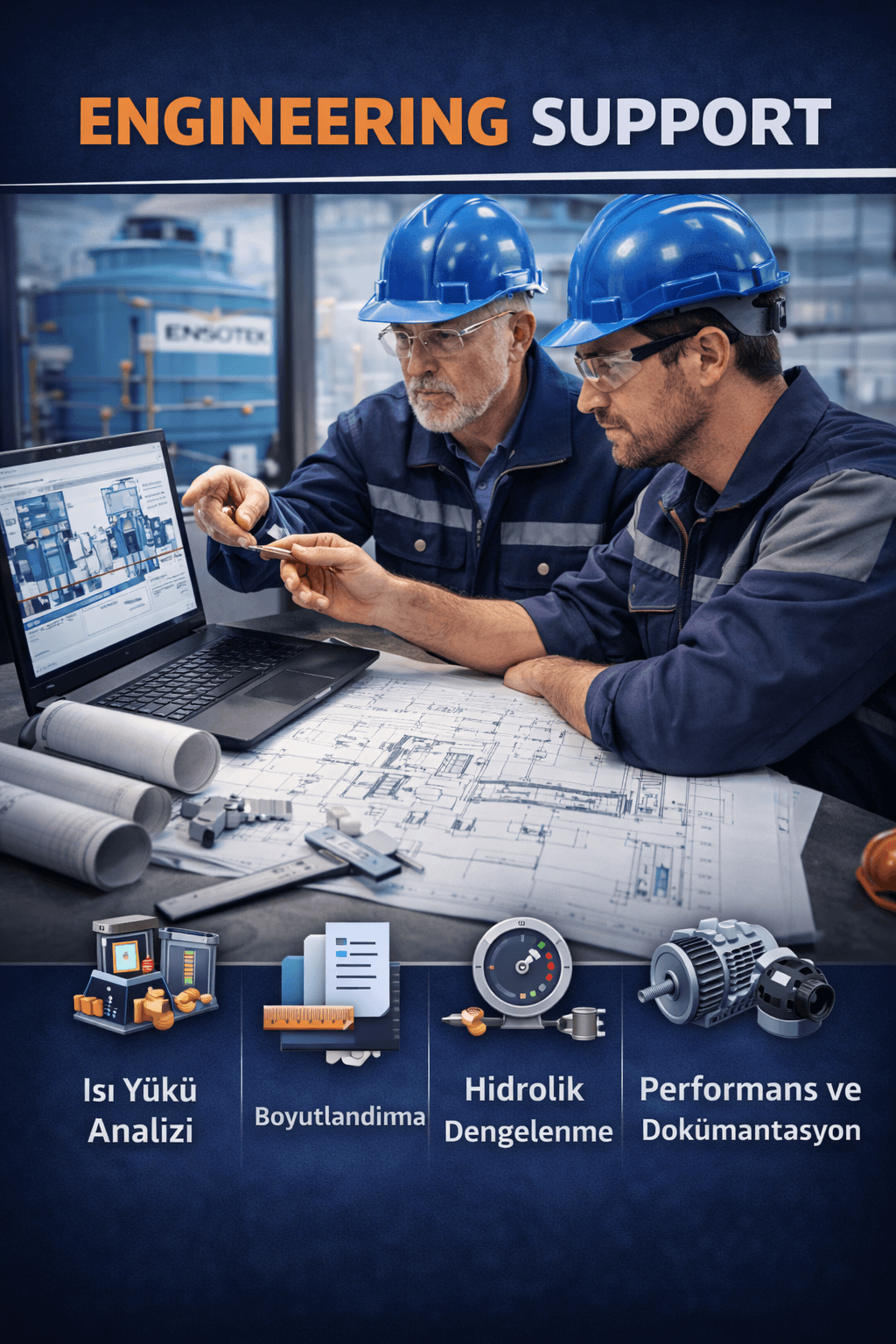 Engineering Support für Kühltürme