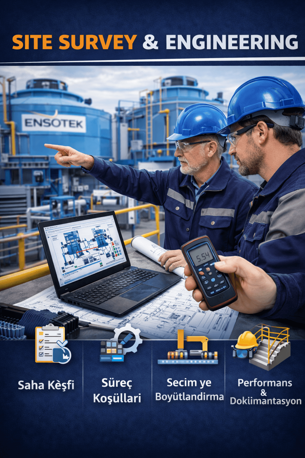 Kühlturm Begehung und Engineering